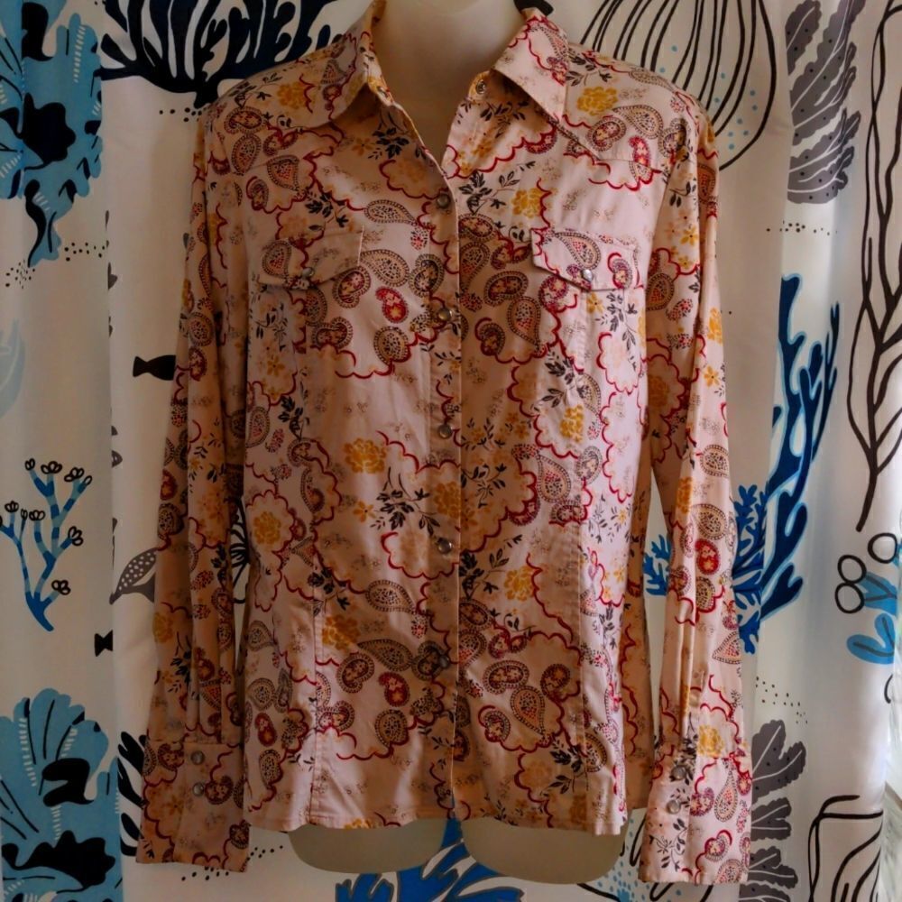 Caslon Western Women's Rodeo Shirt w/Pearl Buttons